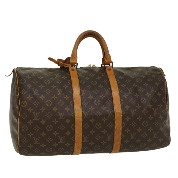 Louis Vuitton Handbags - LOUIS VUITTON Monogram Keepall 50 Boston Bag M41426 LV Auth yk8430